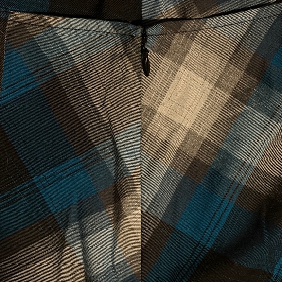 Vintage Cato Blue and Black Plaid A-Line Skirt - Picture 4 of 6